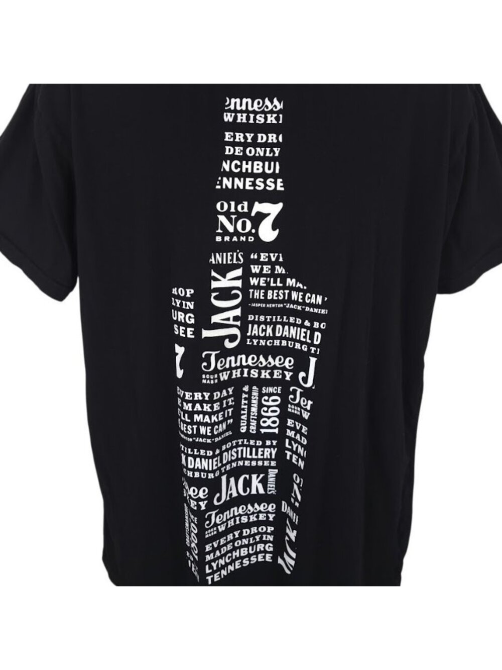 Jack Daniels T Shirt Mens Size XL Black Tennessee Sour Mash Whiskey